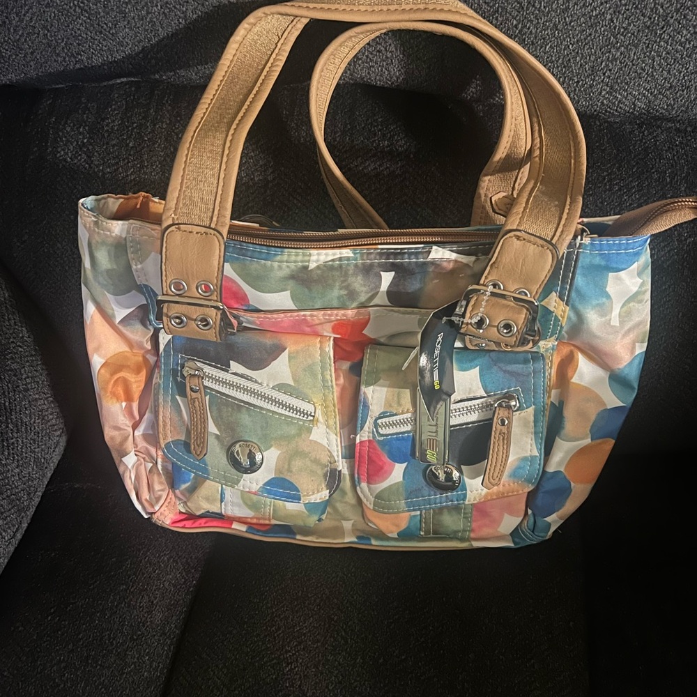 NWT Rosetti Go Colorful Patterned Tote Bag